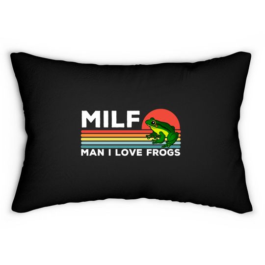 MILF: Man I Love Frogs Funny Frogs - Man I Love Frogs - Lumbar Pillows