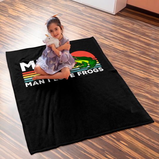 MILF: Man I Love Frogs Funny Frogs - Man I Love Frogs - Baby Blankets