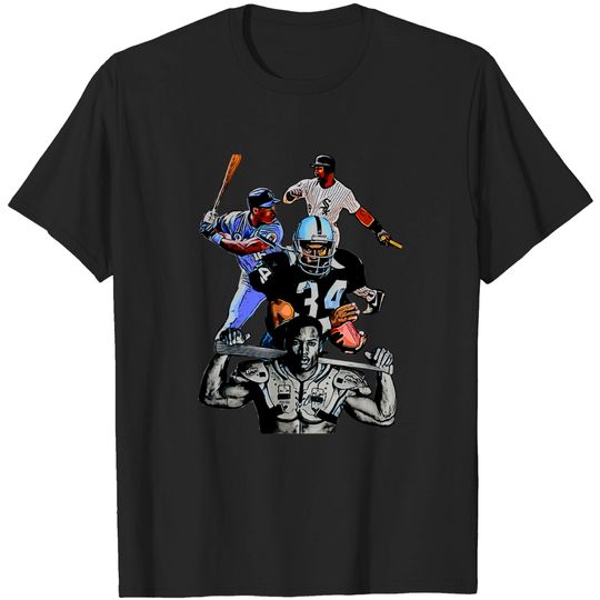 Bo knows Sports - Bo Jackson Baseball Football Superstar - T-Shirt