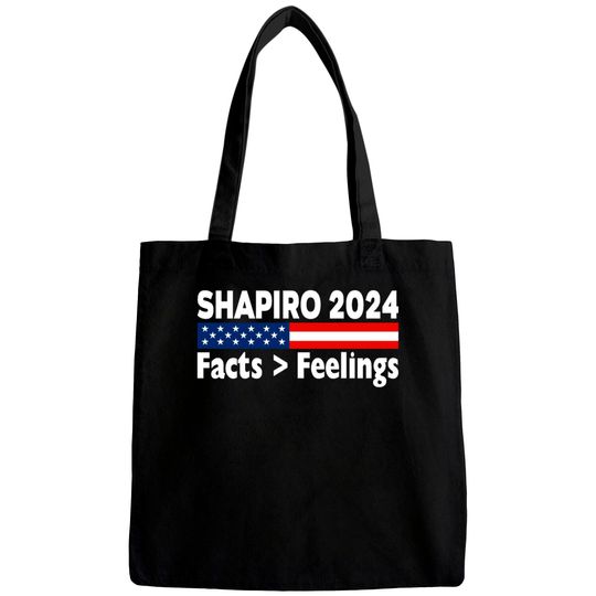 Discover Ben Shapiro 2024 Facts Feelings T shirt Bags