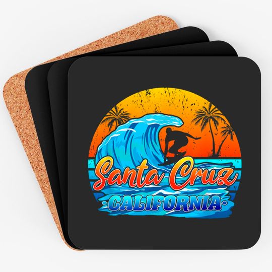 Sunset Santa Cruz Coasters California vintage retro 80s 70s surfers