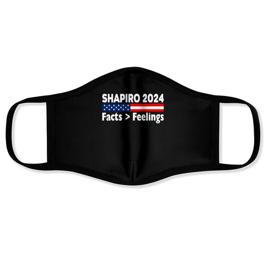 Ben Shapiro 2024 Facts Feelings Face Mask Face Masks