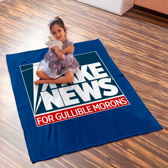 Fake News For Morons - Fox News - Baby Blankets
