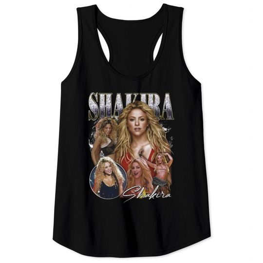 SHAKIRA Vintage shirt - Shakira 90s bootleg retro Tank Tops