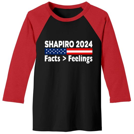 Ben Shapiro 2024 Facts Feelings T shirt Baseball Tees