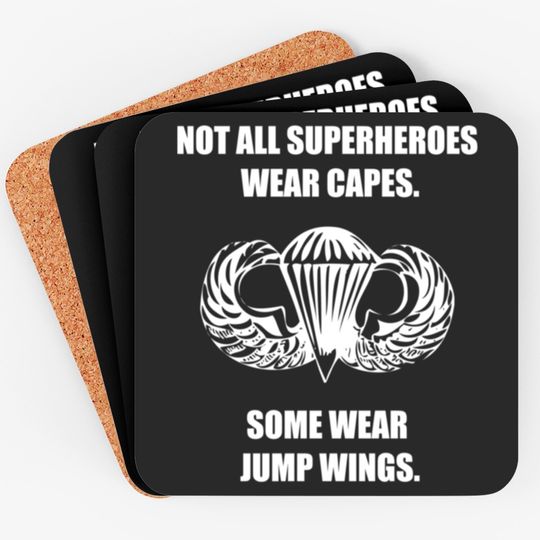 Discover Airborne Jump Wings Coasters