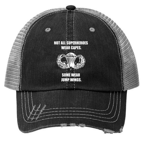 Discover Airborne Jump Wings Trucker Hats