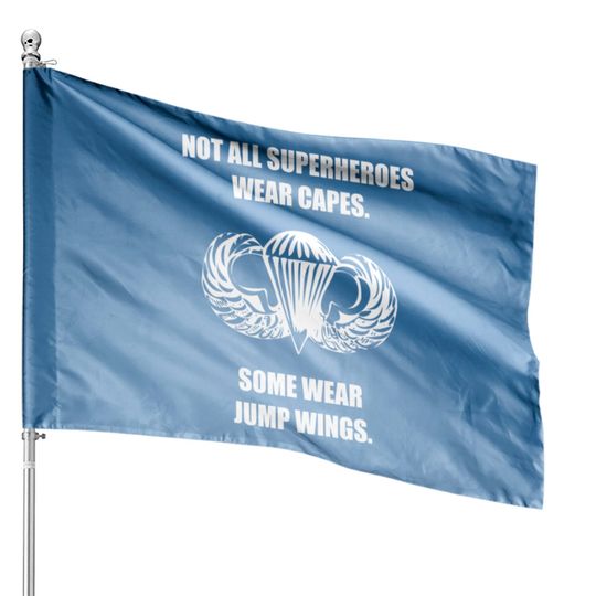 Airborne Jump Wings House Flags