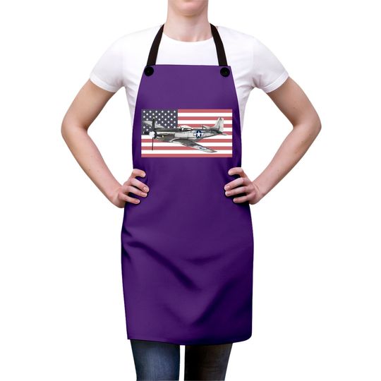 P-51 Mustang USAF USAAF WW2 WWII Fighter Plane Aircraft - P 51 Mustang - Aprons