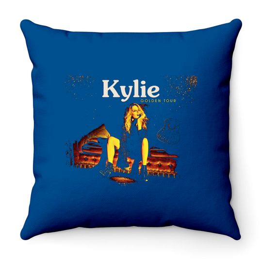 Proud Kylie Golden Tour Fitted Scoop Throw Pillows