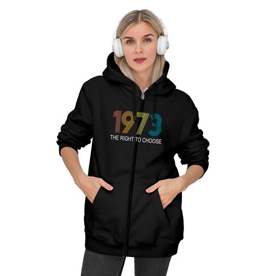 Women's Right to Choose, Vintage Defend Roe 1973 Pro-Choice Zip Hoodies