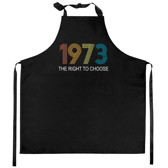 Discover Women's Right to Choose, Vintage Defend Roe 1973 Pro-Choice Kitchen Aprons