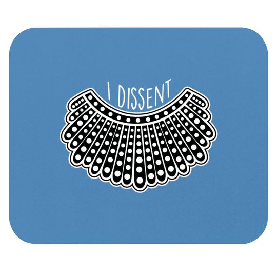 I Dissent Collar - Rbg - Mouse Pads