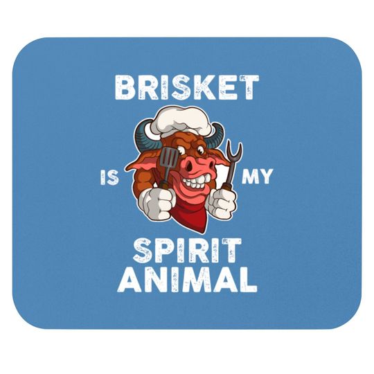 Discover Brisket Is My Spirit Animal Funny BBQ Gift Mouse Pads