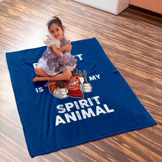 Brisket Is My Spirit Animal Funny BBQ Gift Baby Blankets