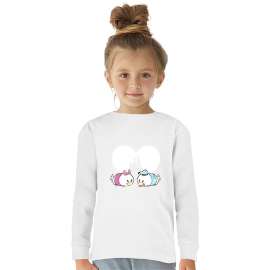 Tsum Tsum Love - Donald & Daisy - Disney -  Kids Long Sleeve T-Shirts