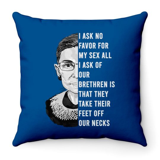 Ruth Bader Ginsburg - I Dissent Ruth Bader Ginsburg Support - Throw Pillows