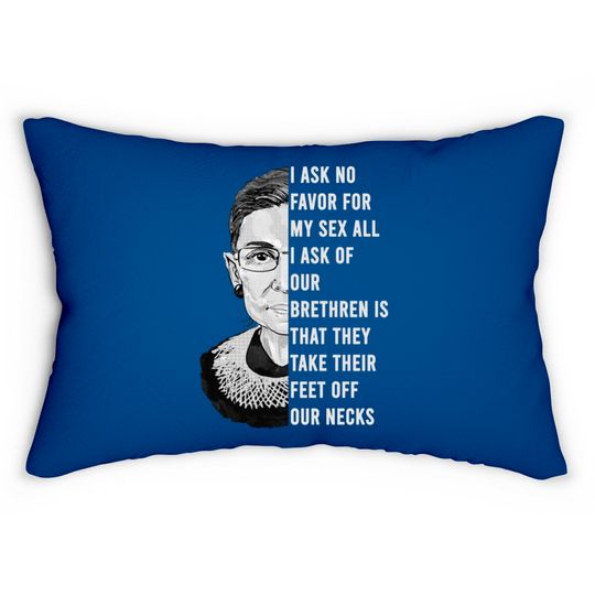 Ruth Bader Ginsburg - I Dissent Ruth Bader Ginsburg Support - Lumbar Pillows