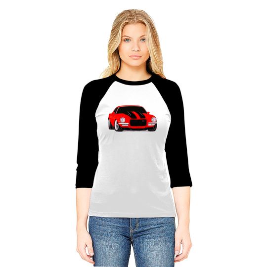 1972 Camaro Z28 Drawing Baseball Tees
