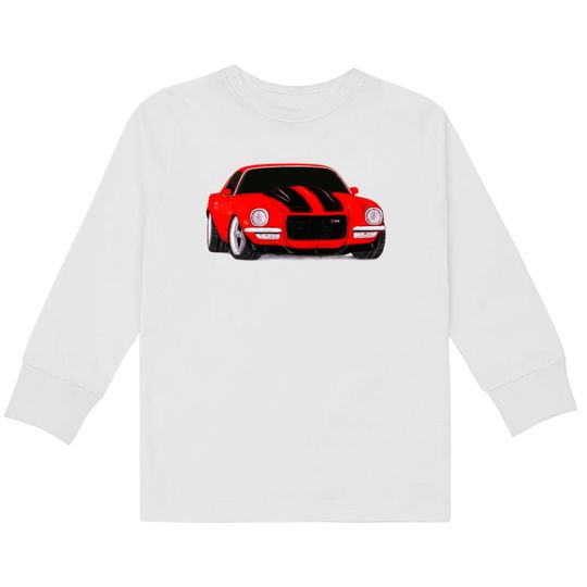 1972 Camaro Z28 Drawing  Kids Long Sleeve T-Shirts