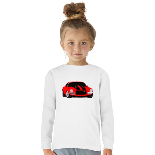 1972 Camaro Z28 Drawing  Kids Long Sleeve T-Shirts