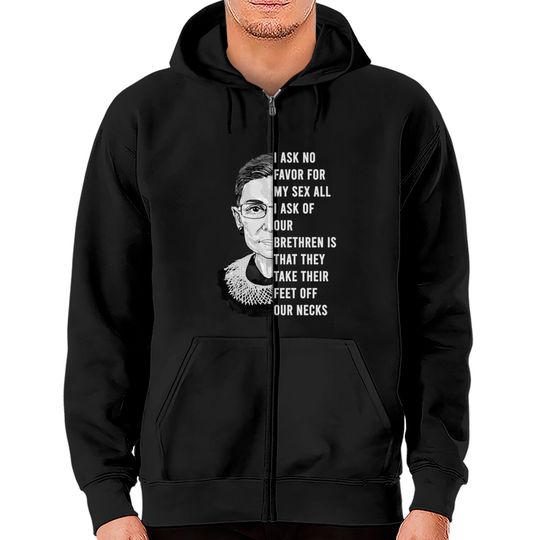 Discover Ruth Bader Ginsburg - I Dissent Ruth Bader Ginsburg Support - Zip Hoodies