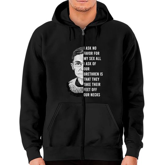 Ruth Bader Ginsburg - I Dissent Ruth Bader Ginsburg Support - Zip Hoodies