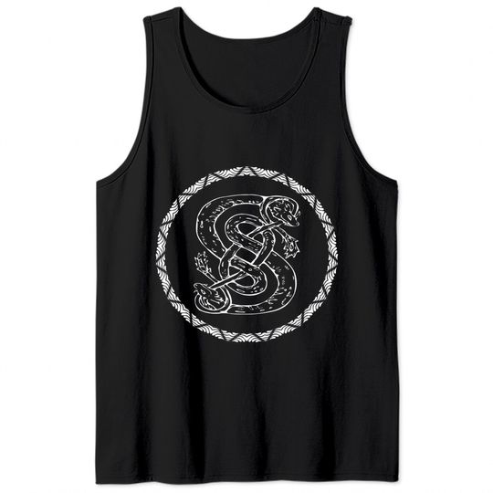 Norse God Loki Snake Symbol Tank Tops