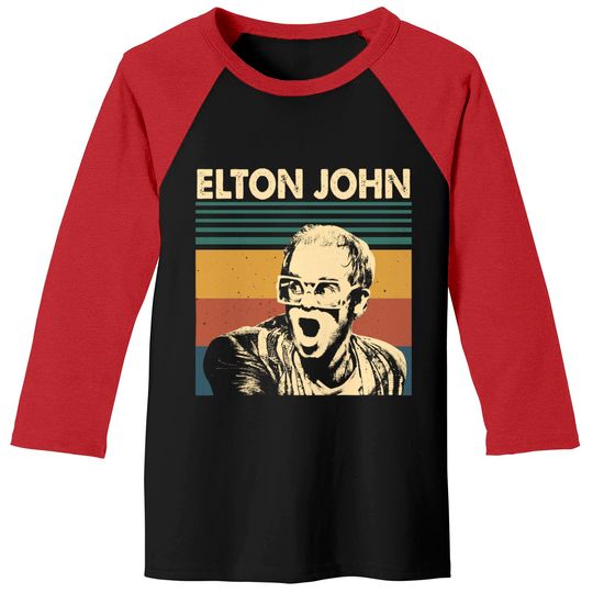 Elton John Baseball Tees, Elton John Shirt Idea
