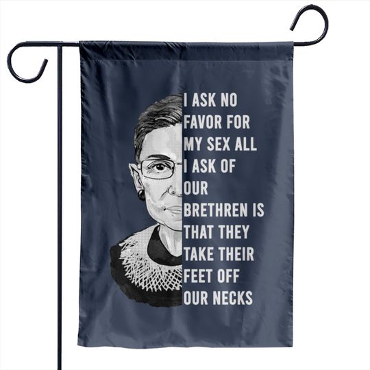Ruth Bader Ginsburg - I Dissent Ruth Bader Ginsburg Support - Garden Flags