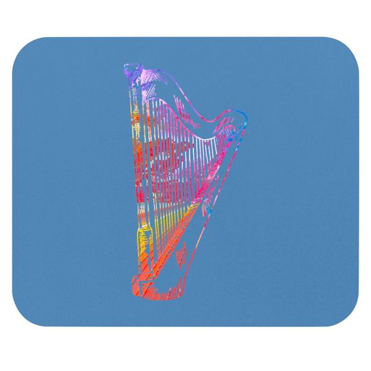 Discover Harp Player Harp instrument music gift idea Mouse Pads