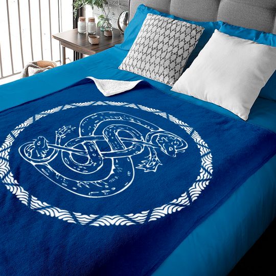 Norse God Loki Snake Symbol Baby Blankets