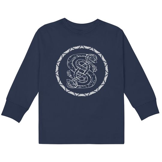 Norse God Loki Snake Symbol  Kids Long Sleeve T-Shirts