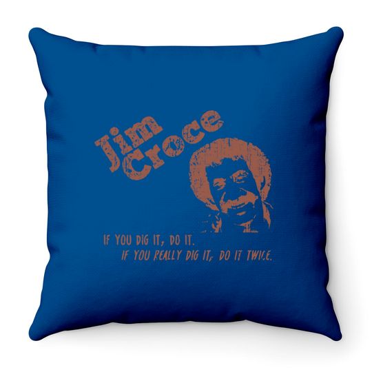 Jim Croce Unisex Throw Pillows