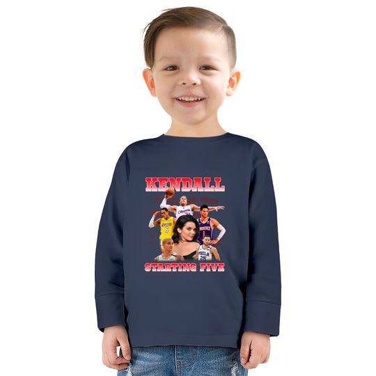 Kendall Jenner Starting Five  Kids Long Sleeve T-Shirts