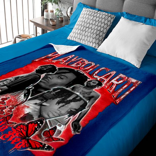 Playboi Carti Rapper Baby Blankets