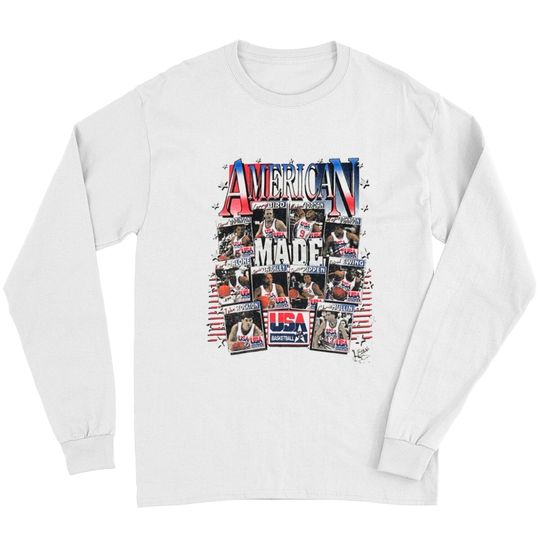 Vintage 1991 Dream Team Deadstock Michael Jordan USA Basketball Long Sleeves, Vintage 90s Basketball Shirt