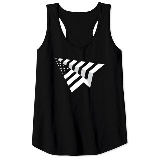 Discover Paper Plane Usa Paper Airplane Tank Tops