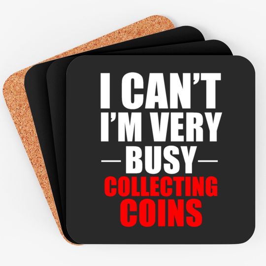 Discover Coin Collector Collecting Gift Coasters