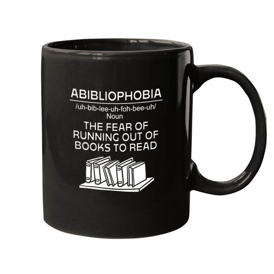Discover Bookworm Abibliophobia Definition Mugs