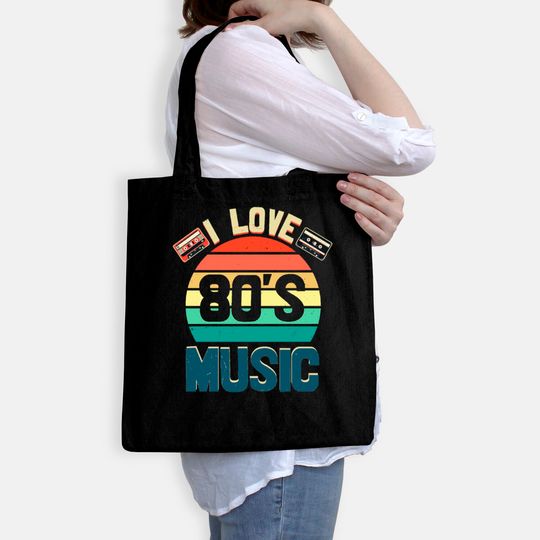 I Love 80s Music Bags