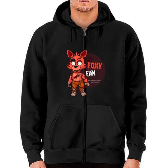 Discover Five Night's at Freddy's Foxy Fan - Five Nights At Freddys - Zip Hoodies