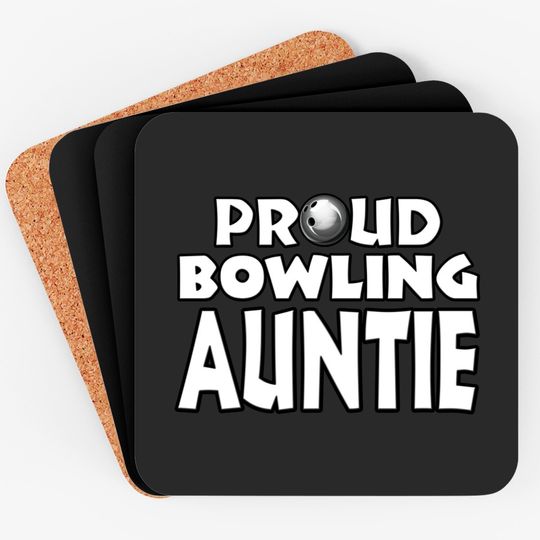 Discover Bowling Aunt Gift for Women Girls - Bowling Aunt - Coasters