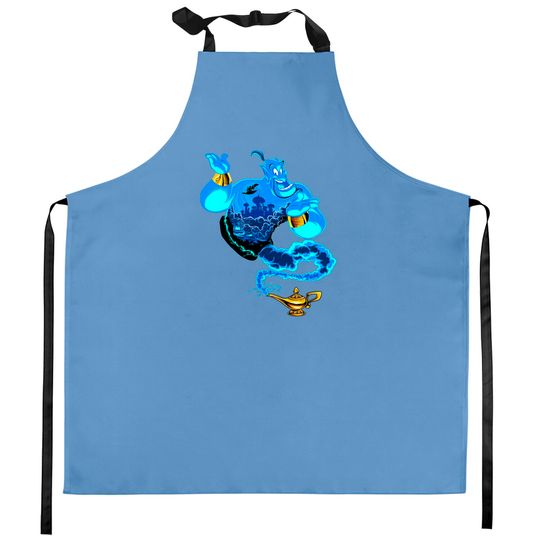 Disney Aladdin Genie Portrait Agrabah Fill Kitchen Aprons