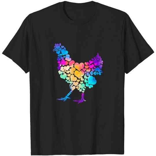 Farmer T- Shirt Chicken Farm Bird Hen Farmer Gift Farm Animal Chicken T- Shirt T-Shirts