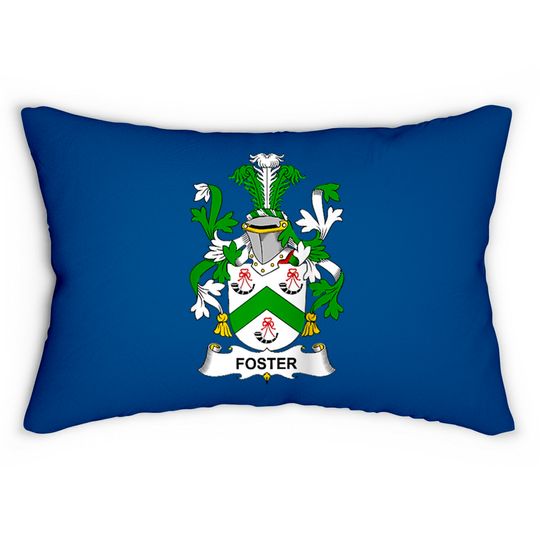 Foster Coat of Arms Family Crest Raglan Lumbar Pillows