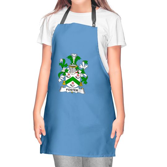Foster Coat of Arms Family Crest Raglan Kitchen Aprons