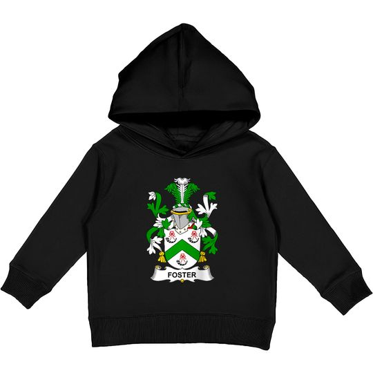 Foster Coat of Arms Family Crest Raglan Kids Pullover Hoodies