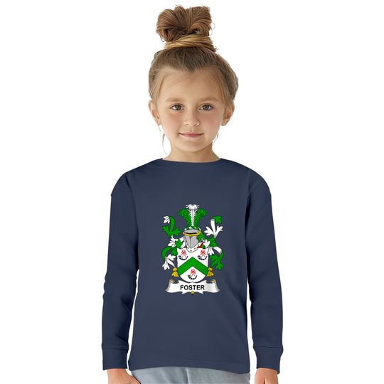 Foster Coat of Arms Family Crest Raglan  Kids Long Sleeve T-Shirts