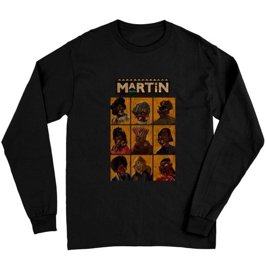 Martin the actor RETRO - Black Tv Shows - Long Sleeves